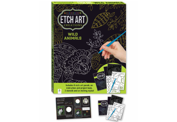 Etch Art Wild Animals - Option for Hand Lettering Binder or Both