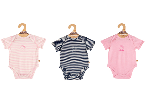 100% Merino Baby Romper - Three Sizes & Three Colours Available