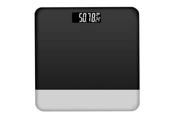 USB-Rechargeable Digital Bathroom Scale with Thermometer - Option for Two