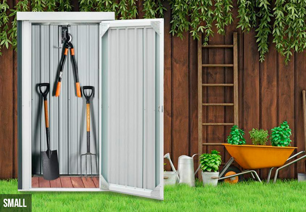 Galvanised Coated Garden Shed - Three Sizes Available
