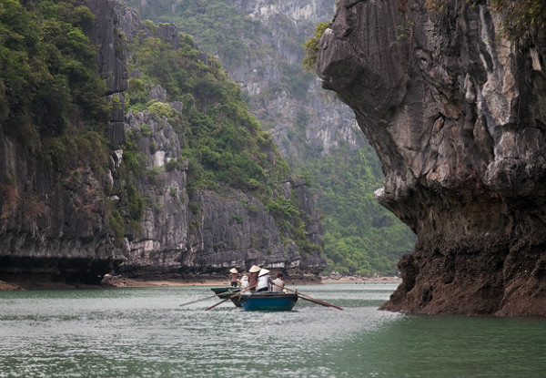 Per-Person Twin-Share for an Eight-Night Vietnam and Cambodia Tour incl. Accommodation, Overnight Halong Bay Cruise, Vietnamese Food, English Speaking Guide & Mekong Delta Boat Trip