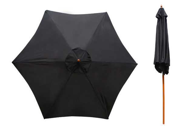 3M Wooden Market Umbrella