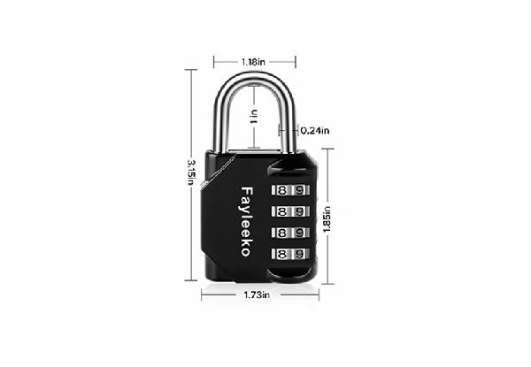 Two-Pack Four-Digit Combination Lock