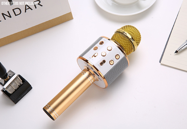 Handheld Bluetooth Karaoke Microphone - Four Colours Available