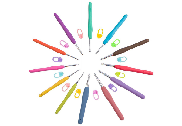 31-Piece Soft Crochet Tool Set
