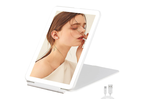 Rechargeable Travel Makeup Mirror - Two Colours Available