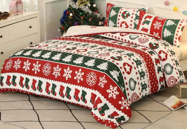 Christmas Duvet Cover Bedding Set - Three Styles & Four Sizes Available