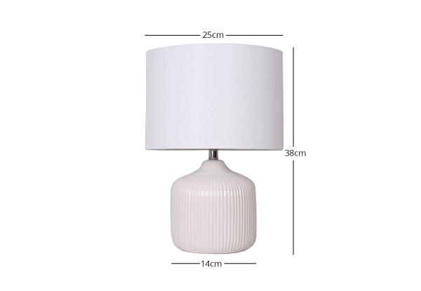 Keramisk Bedside Table Lamp - Three Colours Available