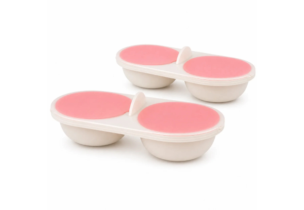 Two Microwave Egg Poacher Bowl