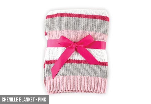 Baby Blanket Range incl. Chenille, Sherpa & Plush Styles - Range of Colours & Styles Available