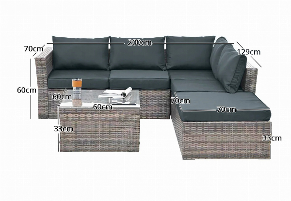 Isbalja Outdoor Sofa with Chiller Box