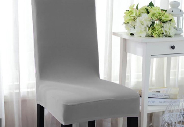 Four-Pack of Stretch Chair Slipcovers - Three Colours Available