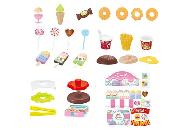 Mini Dessert Ice Cream Cart Toy Set