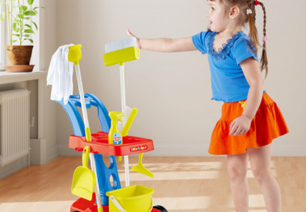 Eight-Piece Kids House Cleaning Playset