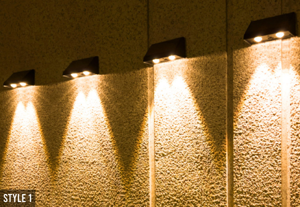 Outdoor Solar Wall Light for House Number - Available in Two Styles