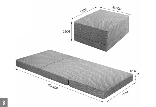 Single Foam Trifold Mattress • GrabOne NZ