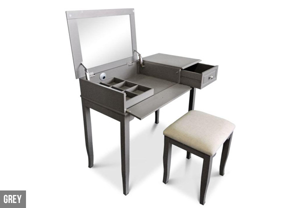 Emily Dressing Table & Stool - Two Colours Available