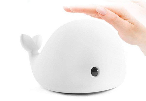 Soft Whale Silicone LED Night Light