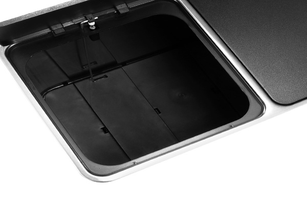 60L Dual Compartment Stainless Steel Bin with Pedals