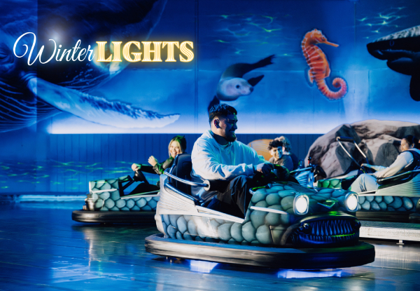 Rainbow's End Winter Lights Night Rides Pass - Option for 4 People Pass, or 4 People Pass plus Arcade Credit & Hologate Virtual Reality Quad Play - Valid Select Saturdays from 28th June to 16th August 2025