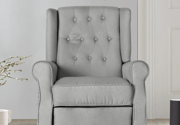 Recliner Linen Chair - Two Colours Available