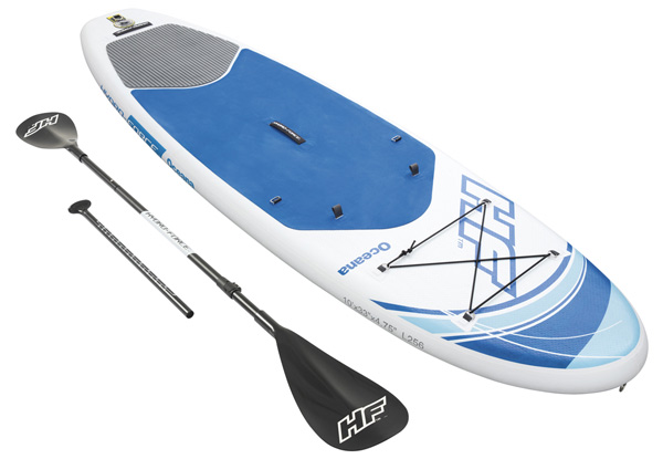 Bestway Hydro-Force Oceana Three-Metre Inflatable Stand Up Paddle Board incl. Pump, Seat, Leash & More
