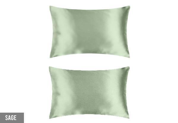 Twin Pack Casa Decor Luxury Satin Pillowcase - Five Colours Available