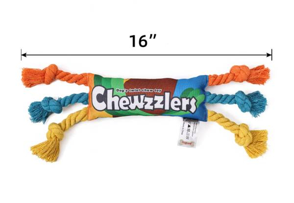 Rainbow Candy Shaped Dog Chew Toy