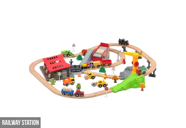 Wooden Train Tracks & Train Set - Three Options Available