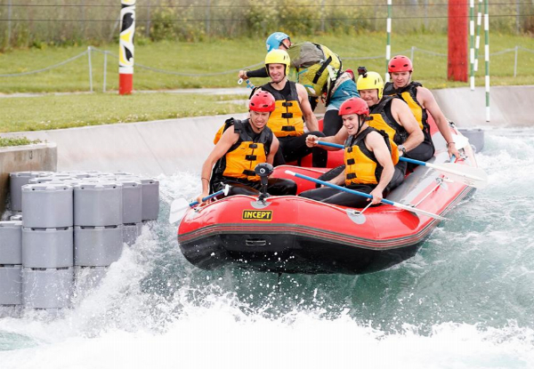 The Ultimate River Rush Rafting Experience for Four People incl. Adrenaline Spiking 15ft Waterfall Drop