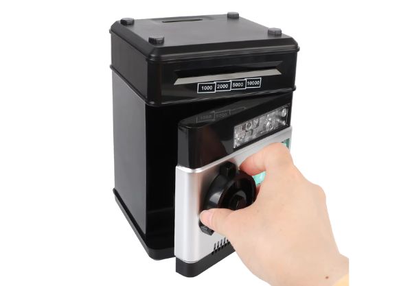 Electronic Mini Piggy Bank Safe - Three Colours Available