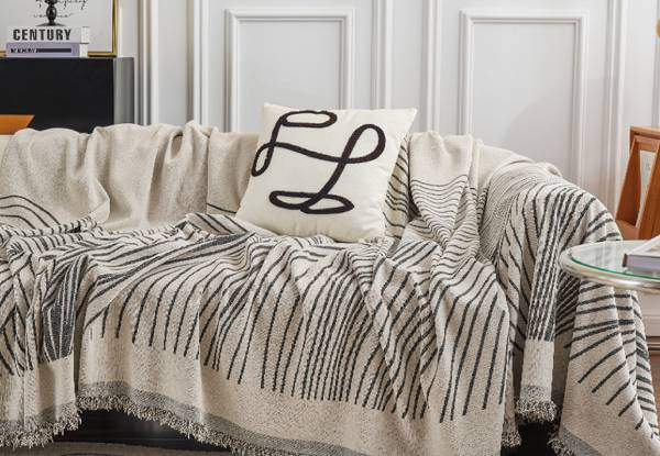 Textured Lightweight Throws for Couch Cover - Available in Four Sizes & Option for Four Colours