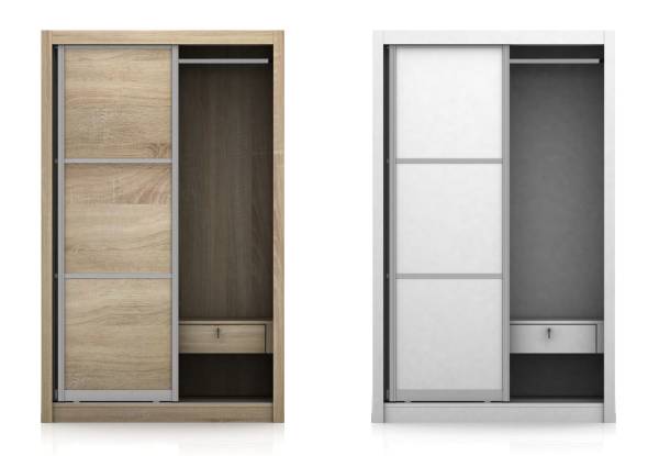 Sliding Door Wardrobe - Two Colours Available