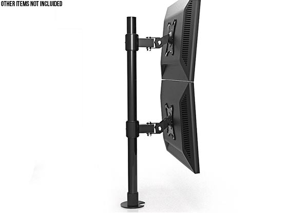 Dual LCD Monitor Bracket Table Stand Support