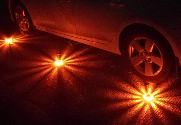Two-Pack of LED Road Flare Emergency Lights
