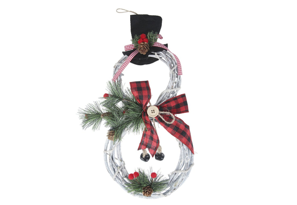 Christmas Snowman Vine Circle Lights - Available in Two Options