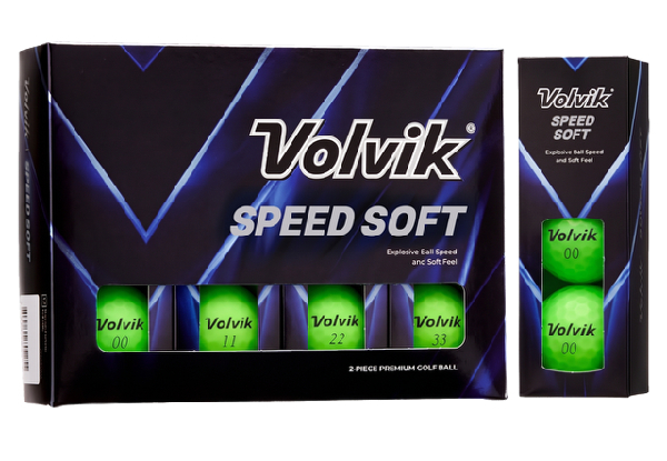 12-Pack Volvik Speed Soft Ball - Available in Five Colours