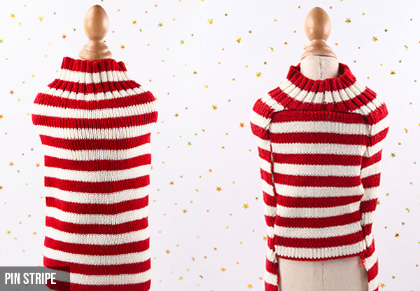 Pet Sweater - Five Sizes & Seven Colours Available
