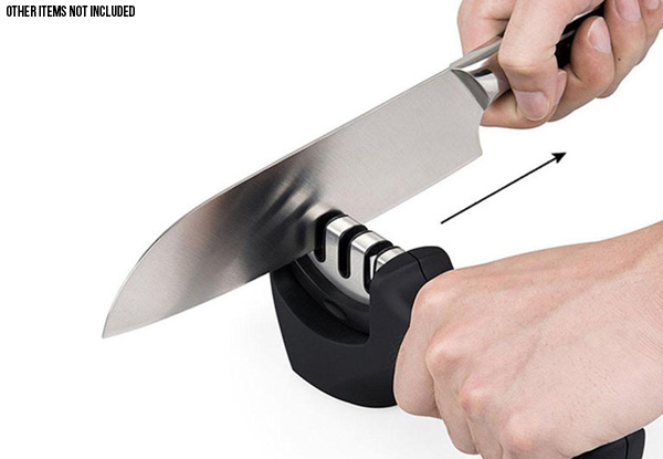 Three-Slot Tungsten Steel Knife Sharpener