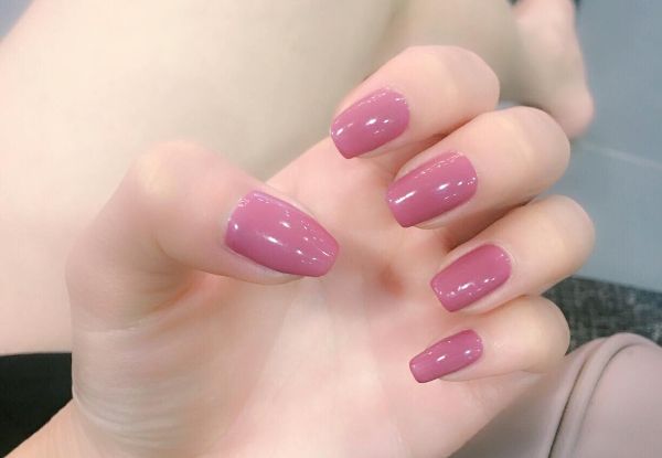 Gel Manicure on Natural Nails for One Person - Options for Full-Set of Acrylic Nails or SNS Polish Manicure on Natural Nails