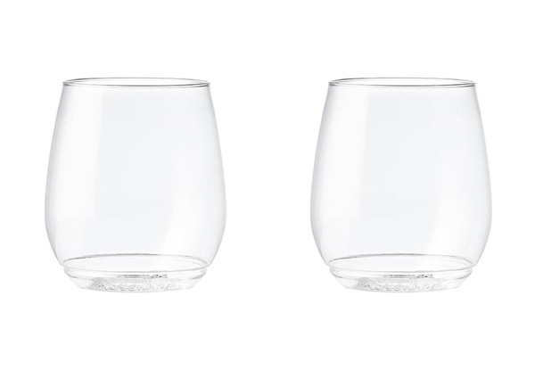 Two-Pack Stemless Wine Cups - Options for Four Pack with Free Delivery