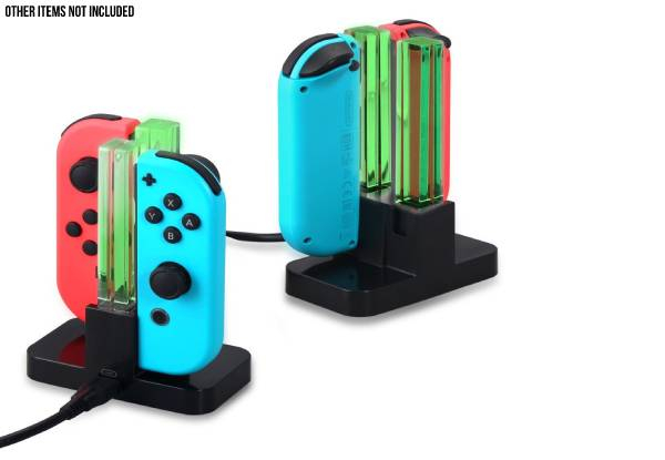 Four-in-One Charging Dock Compatible with Nintendo Switch Joy Con