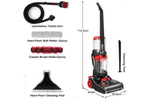 Portable Deep Vacuum Carpet Cleaner with Heater - Two Options Available