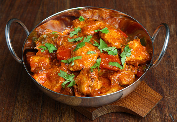 Any Two Curries incl. Rice, Naan, Poppadoms & Two Desserts - Valid Seven Days a Week for Lunch or Dinner