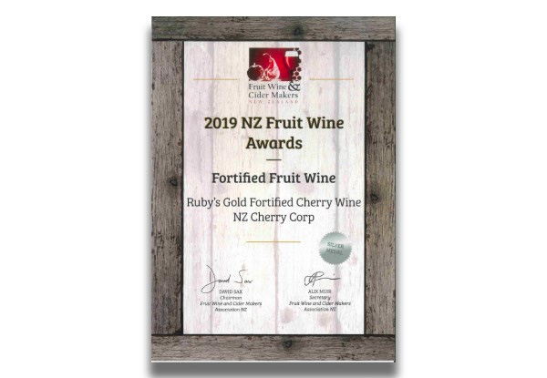 12 Bottles of Award-Winning Fortified Cherry Wine From Central Otago & 2kg of Dried Central Otago Cherries - Nationwide Urban Delivery Included