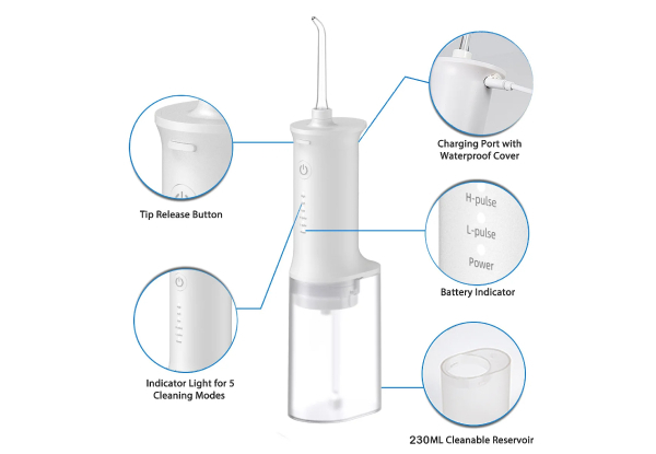 Portable Oral Irrigator with Four Nozzle
