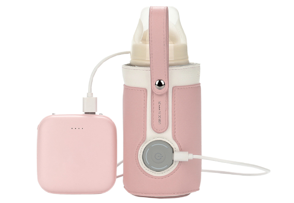 Portable Baby Bottle Adjustable Milk Warmer - Five Colours Available