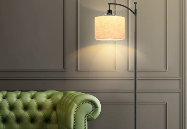 Adjustable Linen Minimalist Floor Lamp