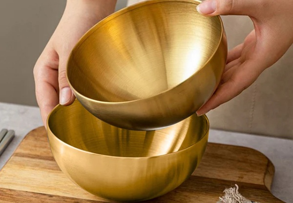 Soga 15cm Two-Piece Gold Salad Bowl