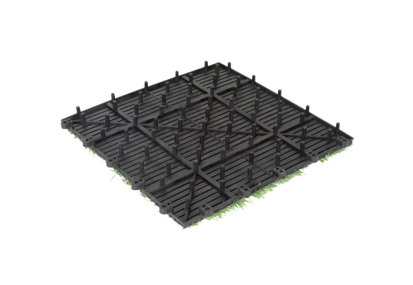 Nine-Pack of 30 x 30cm Artificial Grass Floor Tiles